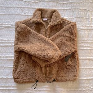 NWT No Boundaries Camel Full-Zip Sherpa Jacket Sz M